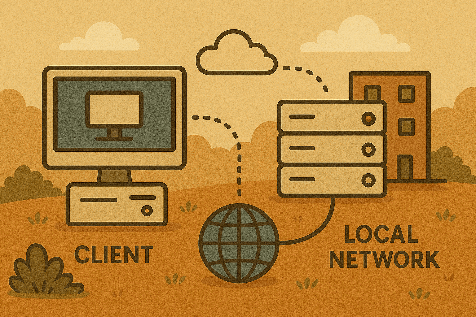 Web Development: How Client and Server Communicate on Local Network and the Internet