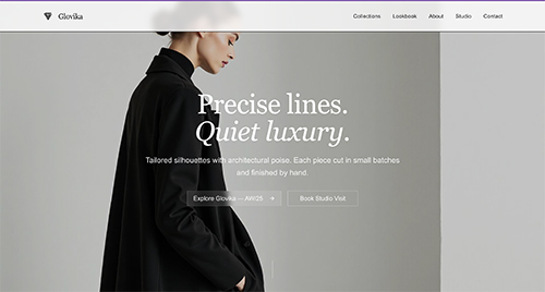 Glovika Luxury Fashion Website