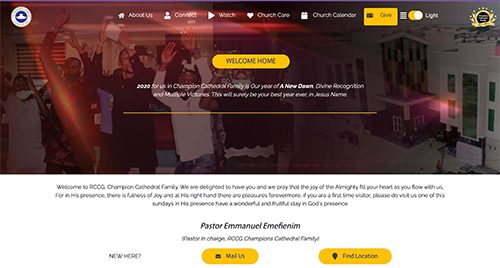 RCCG Champion Website
